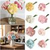 27 Heads Hydrangea Artificial Flowers Silk Petals DIY Accessories Fake Flower Photo Props Multicolor Floral Arrangement Wedding