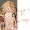 Imitation Pearls Bead Bowknot Hairpin Stylish Barrette Accessory for Women Girls