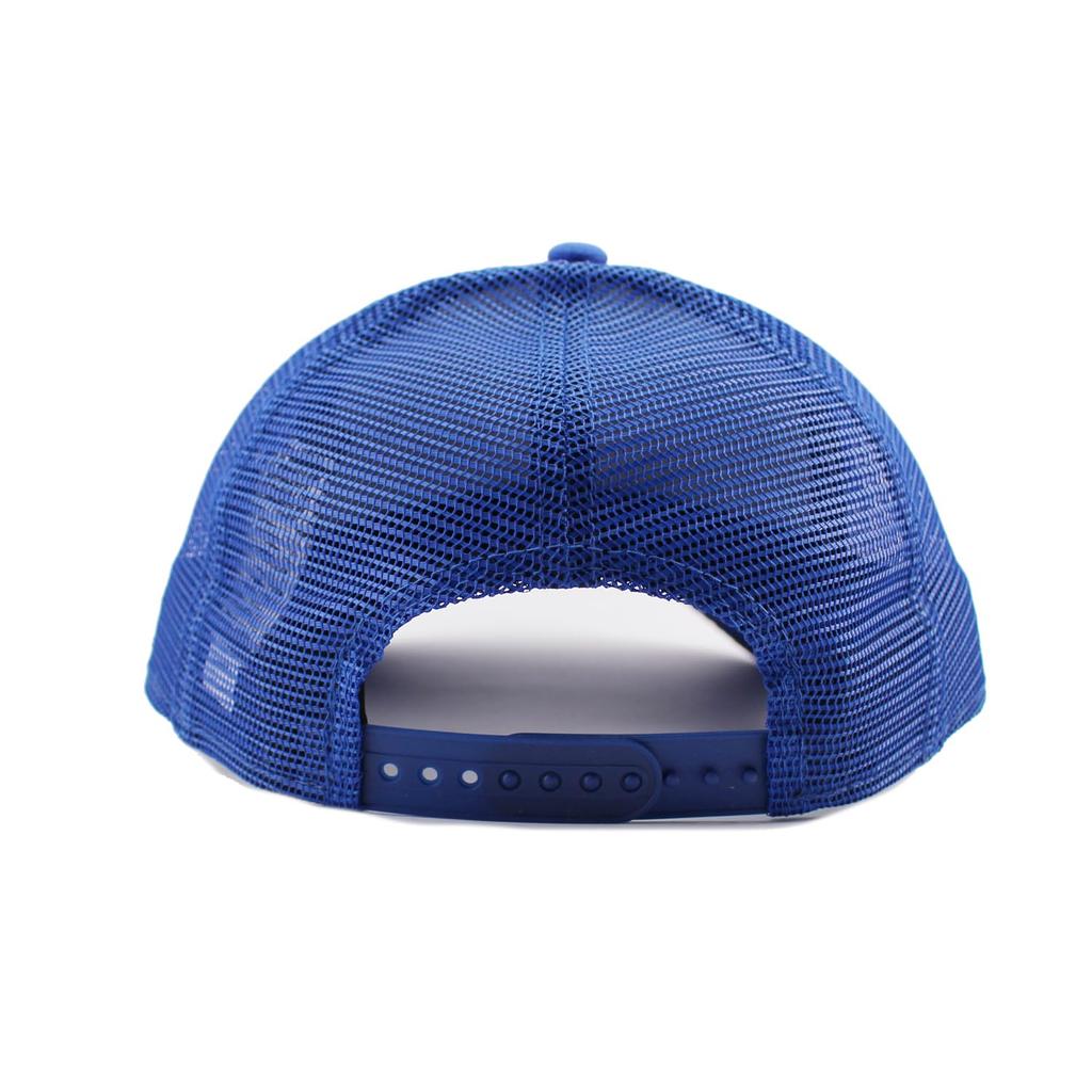 New Era Mesh Cap 9FORTY New York Knicks NBA TRUCKER MESH CAP BLUE NEW ERA NEW YORK KNICKS SNAPBACK 940 Hat AF A-FRAME A-Frame [Used]