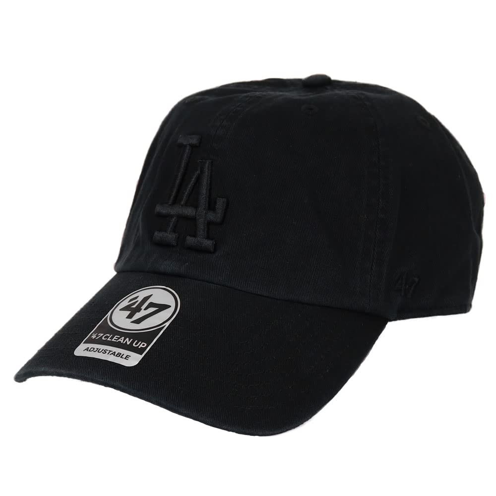 

Seven 47 Cap Dodgers Cleanup LA Logo CLEAN UP CAP MENS LADIES Hat Low Cap MLB LOS ANGELES DODGERS Black x Black Free Size [Forty Brand] Mens Womens