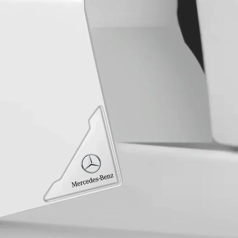 2pcs Car Door Corner Protection Decals Stickers for Mercedes Benz AMG W212 W190 C300 W220 W176 W168 W108 Car accessories XU7