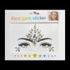 Fake Tattoo 3D Face Tattoo Crystal Sticker Fashion Disposable Gems Rhinestones Sticker Charm Waterproof Temporary Tattoo Sticker
