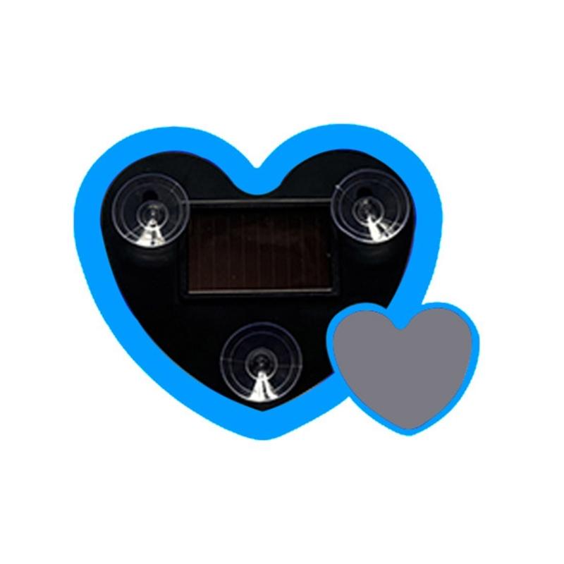 Heart Shaped Solar Powered Glow Lights For Car Dashboard Decoration Featuring Cordless Design And Multiple Modes