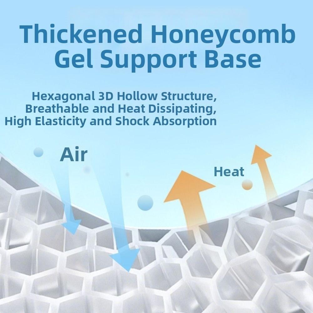 Non-slip Honeycomb Gel Seat Pad Breathable Auto Seat Cover Summer Cool Cushion Drive