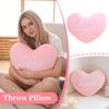 Herzförmiges, Weiches Plüsch-Liebeskissen, Dekorative Decke für Valentinstag, Hochzeit, Schlafzimmer & Sofa, Geschenk für Sie/Ihn
