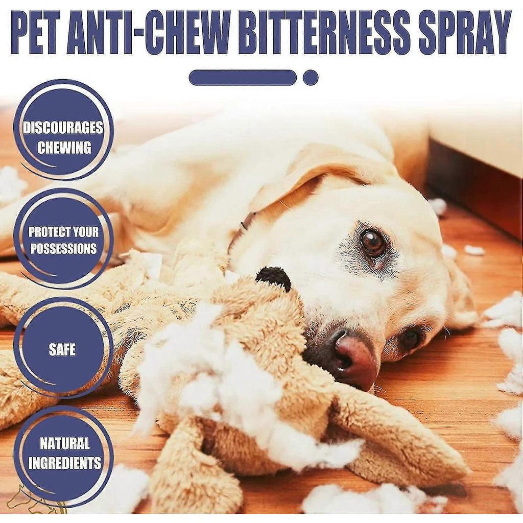 3Pcs Anti Chew Spray Stop Dog Biting Chewing Gnawing Bitter 50ml For Pet