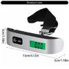 Hanging Baggage Scale LCD Display Suitcase Weight Scale Luggage Scale 50kg/110lb Electronic Digital Backlit Scale
