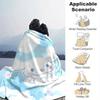 1pc, Sanrio Adorable Cloud Bunny Home Decor Blanket: Perfect Gift for Bedroom, Living Room, Travel, Camping, Car, Beach & Office Naps, Cozy Flannel Th