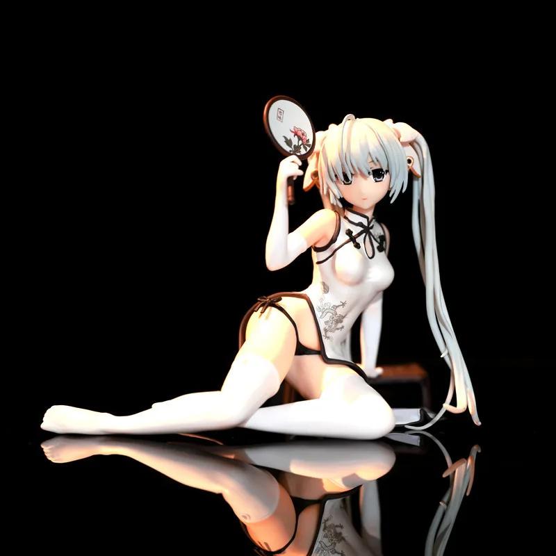 New 12cm Doll Model Yosuga No Sora Anime Figures Kasugano Sora Cheongsam Beautiful Girl Pvc Figurines Car Decoration Toys Gifts