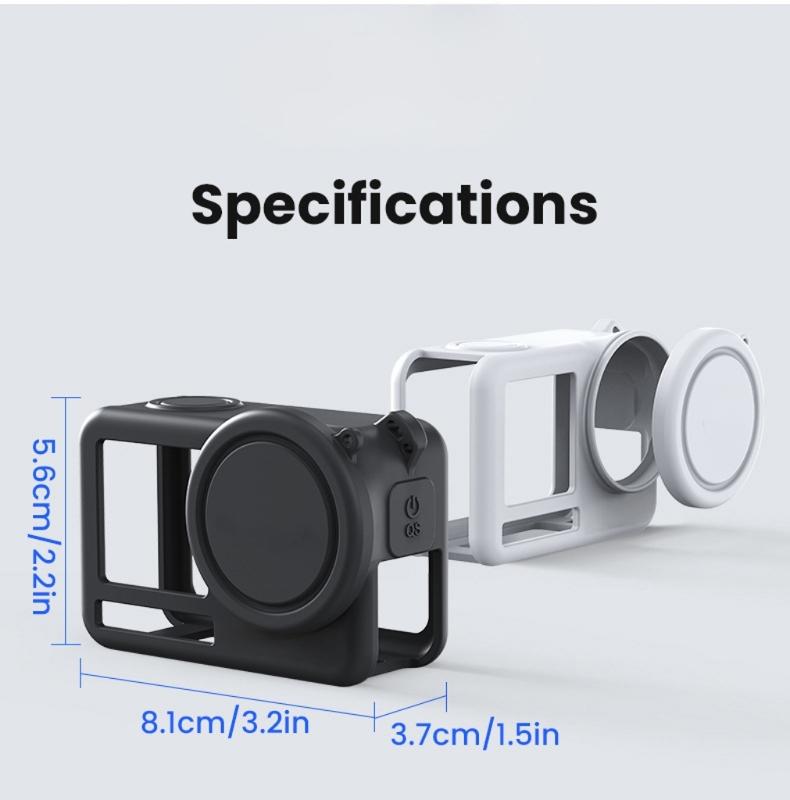 Lightweight Camera Lens Protector Easy Installation Action 6 Degree Protective Housing Skin Sleeve Replacement for Action 6