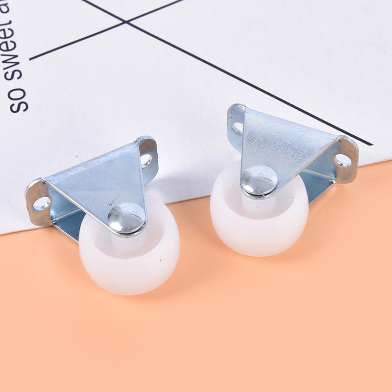 Universal Casters 1" Furniture Wheel Castor White Pp Nylon One Way Wheel