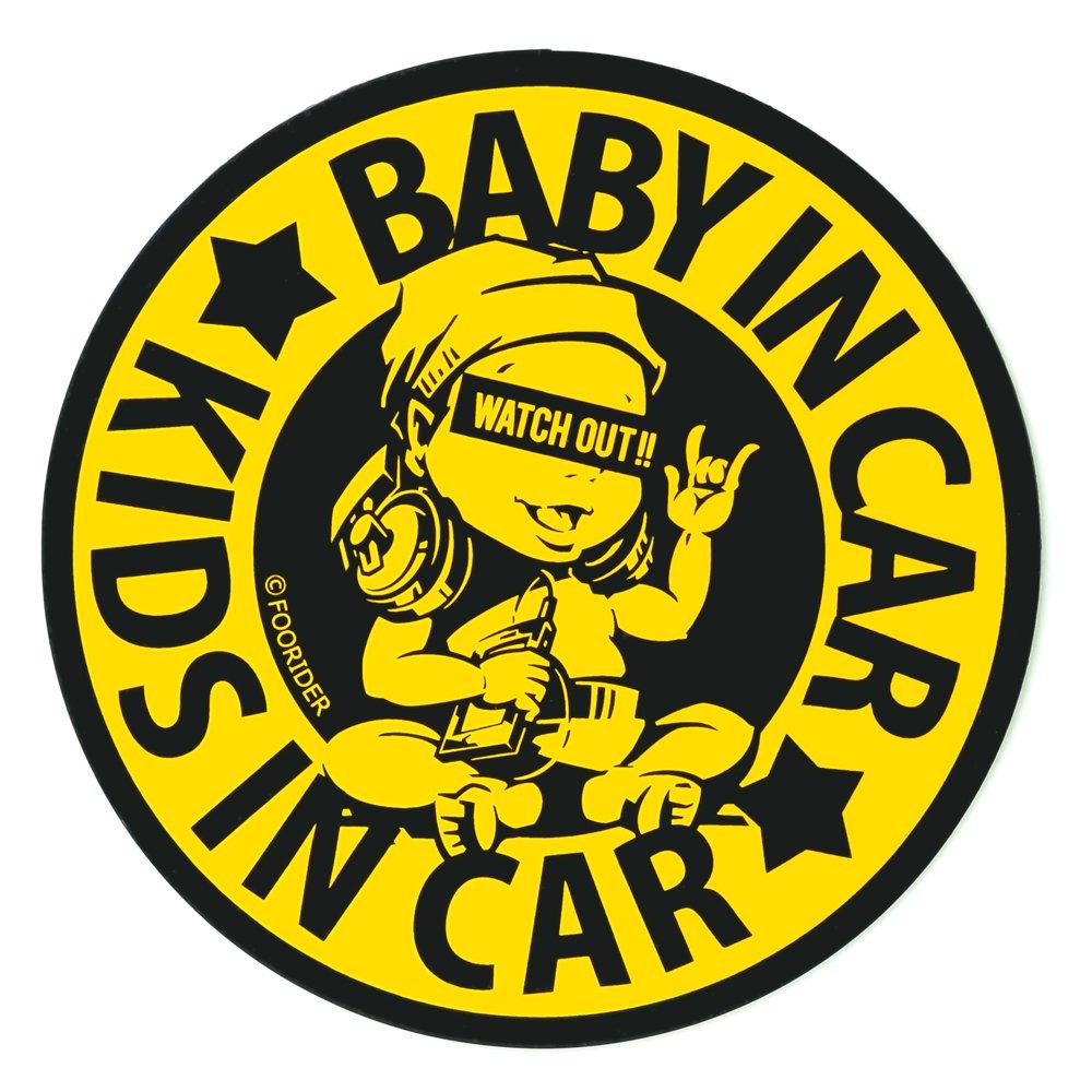 No BoRDER BABY IN CAR/KIDS IN CAR Sticker Original Drive 1 piece (x 1) чёрный