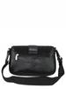 David Jones women's messenger bag, black faux leather