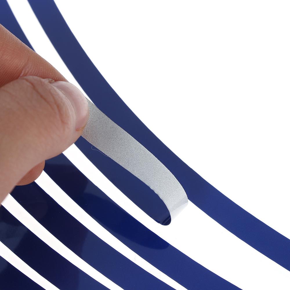 16pcs Car Wheel Tire Stickers 17"18" Strips Motorcycle Reflective Rim Tape Motorbike Auto Decals