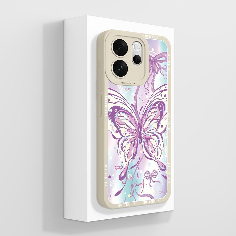 For VivoV70 V70Elite V70FE Case Love Heart Flower Dustproof Drop-Resistant Minimalist Protector For Vivo V70 FE Elite Capinha