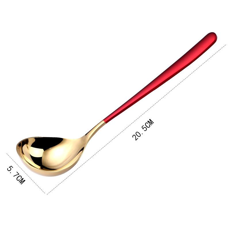 

Ложка для супа из нержавеющей стали 304, половник с длинной ручкой, углубленная, большая, круглая, ложка для лапши, столовая посуда, кухонная утварь