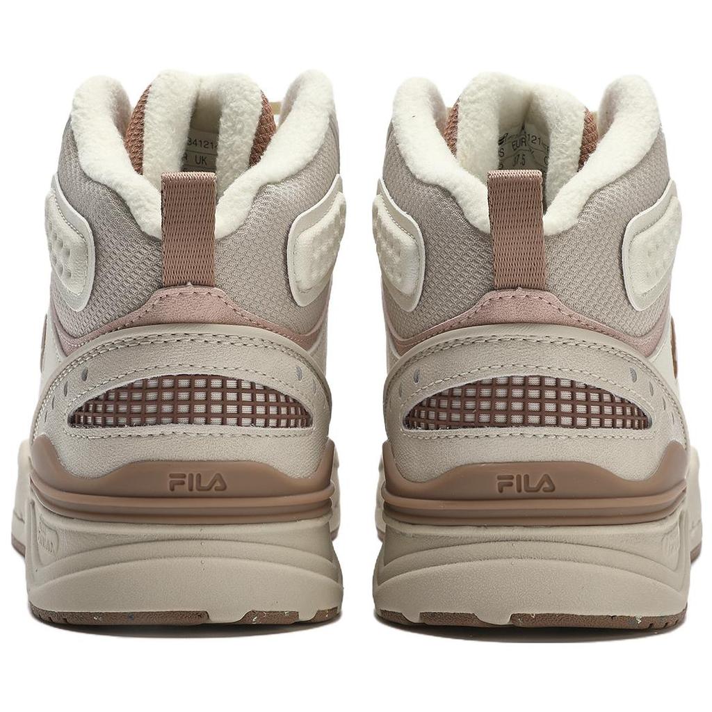 Fila Comfortable Versatile Trendy Fleece Skate Shoes Women Sneakers White Brown F12W341214FBT