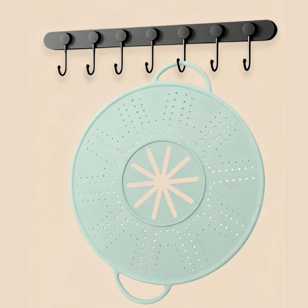 11in Silicone Foldable Splash Guard Dishwasher Safe Non-Stick Oil Splatter Guard Multi-Use Splatter Screen for Everyday Cooking