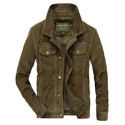 Chaqueta nueva de otoño para hombre, informal, de mediana edad, con solapa y múltiples bolsillos, chaqueta de gran tamaño para hombre, chaqueta de trabajo con múltiples bolsillos