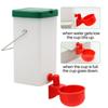 1000ml Rabbit Water Bottle with Red Water Bowl Poultry Chick Auto Automatic Drinker for Chicken Duck