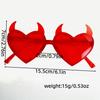 1Pc Women'S Beach Vacation Glasses, Unique And Stylish Devil-Elegant Fashion Glasses, Suitable For Outdoor Travel, Parties, Vacations, Outfit