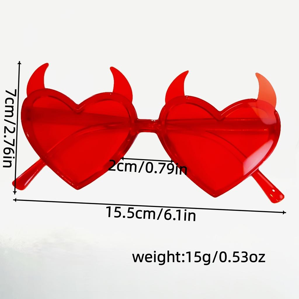 1Pc Women'S Beach Vacation Glasses, Unique And Stylish Devil-Elegant Fashion Glasses, Suitable For Outdoor Travel, Parties, Vacations, Outfit