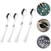 4 Pcs S-shaped Coffee Spoon Dinner Seasoning Dessert Spoons Stirring Stainless Steel