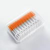 200Pcs/box Silicone Interdental Brush Super Soft Dental Cleaning Brushes Teeth Cleaner Dental Floss Toothpicks Oral Care Tools
