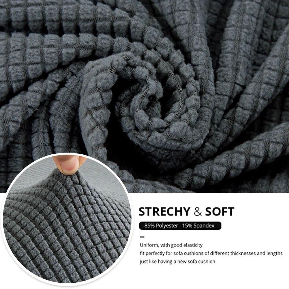 Pevný polární fleece potah na pohovku Elastický žakárový potah na sedák pohovky Spandex L-tvar Potah na roh pohovky Obývací pokoj Omyvatelný chránič