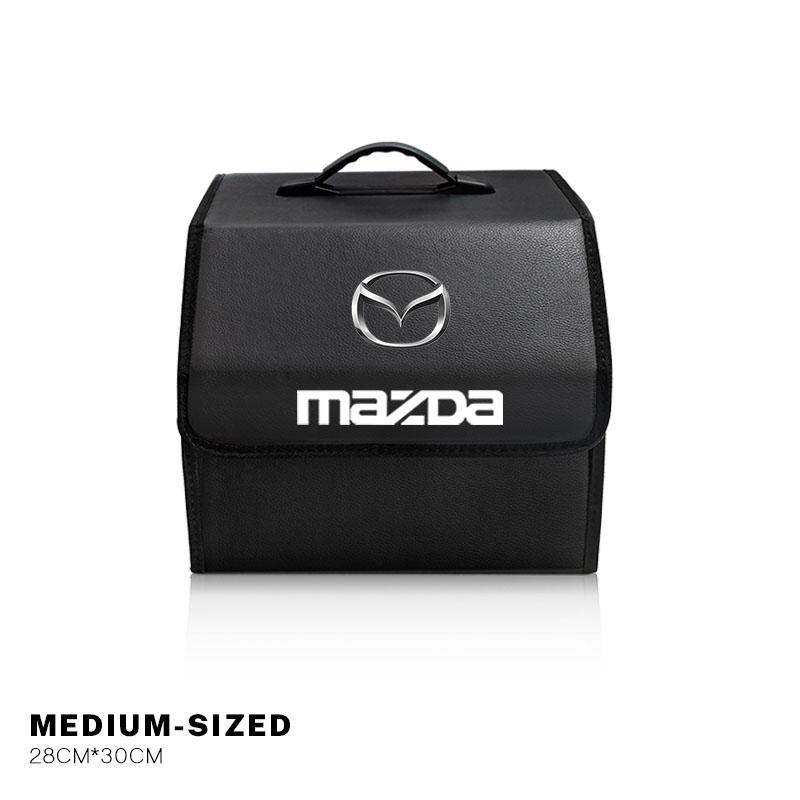 Boîte Organisateur Pliante pour Coffre de Voiture Valise en Cuir Bacs de Rangement Pour Mazda 2 3 6 5 Atenza CX3 CX5 MX5 CX7 Axela CX30 CX90 CX60 CX50