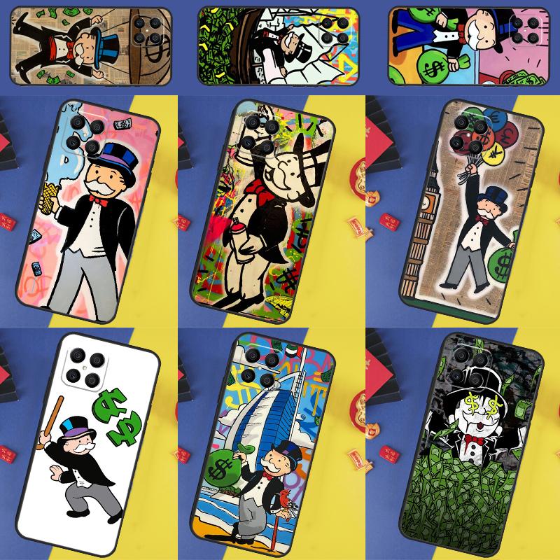 Monopolys Money Dollars Case For Honor X9b X8b X9a X8a X8 X9 X9c 50 70 90 Lite Honor 200 Pro Magic 7 5 6 Lite Cover