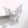 Fashion Delicate Rhinestone Butterfly Brooches for Women Clothing Coat Jewelry Accessories Gifts