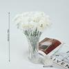 14 Pcs Cemetery Flower and 2pcs Cemetery Flower Basket White Carnation Flower Cemetery Flower Basket Reusable To Create Elegant Cemetery Decoration