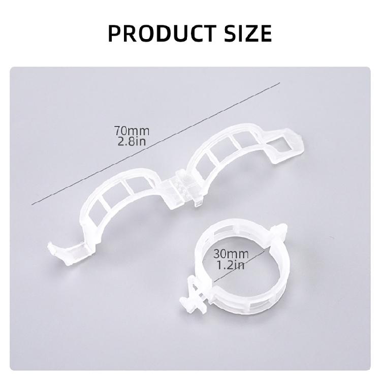 100pcs Functional Garden Plant Support Clips Practical Garden Clips For Securing Tomato Stem And Vegetable Plant