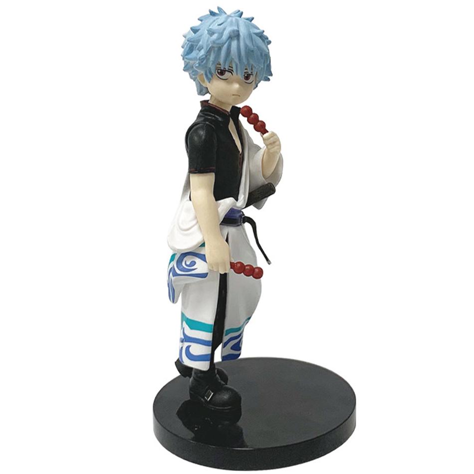In stock 14CM Anime Gintama Figure Sakata Gintoki Katsura Kotarou Animation Model Toys Gifts Collection Decoration Ornaments