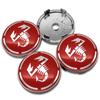 AAZD1 4Pcs 56mm+60mm For Abarth Stilo Palio Bravo Doblo Fiat 500 Punto Accessories Car Wheel Center Cap Logo Hub Cover Badge Emblem