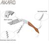 Professional Waiter's Corkscrew Wine Opener with Foil Cutter - Manual Wine Key for Bartenders, Servers  Home Use Engraving of the Recipient's Name