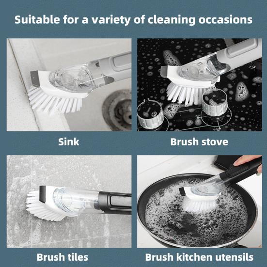 Water Bottle Cleaning Brush with Ergonomic Grip Rotary Design Hanging Hole Cleaning