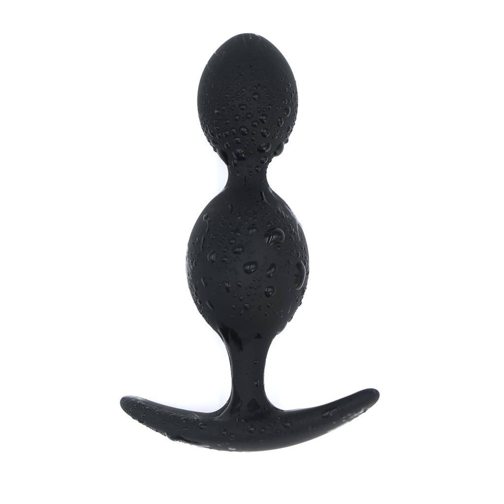 Silicone Anal Butt Plugs, Anal Trainer Dual-Ball Anal Plug Anal Training Sets for Beginners Advanced Users ,outdoor wearable