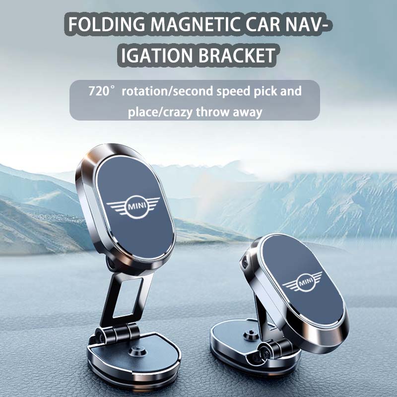 Metal Magnetic attraction Car Phone Mount Holder GPS Holder For Mini Cooper S Works JCW R55 R56 R50 R53 F55 F56 F57 Accessories btrme66