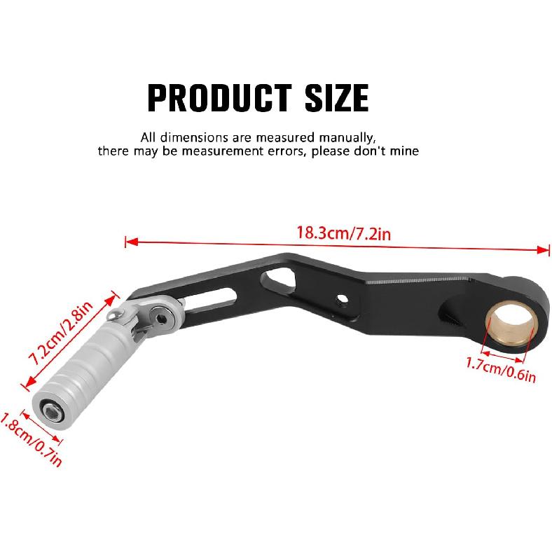 Verstellbarer Schalthebel für F750GS F800GS F850GS F850GS ADV 2017-2025, Motorrad Klappschalthebel Fußpedal Zubehör Ersatz Kompatibel