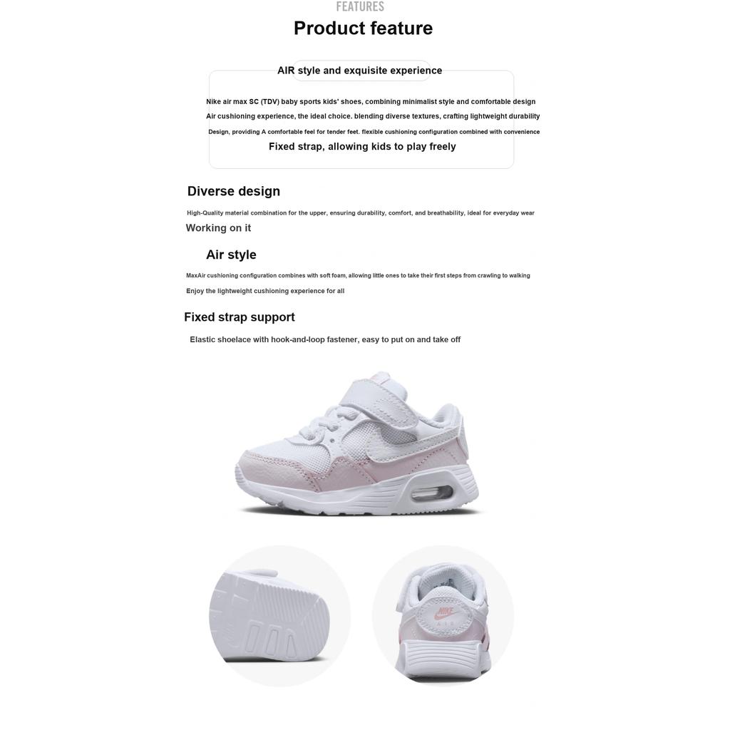 New Nike Air Max SC TD 'White Pearl Pink' CZ5361-115