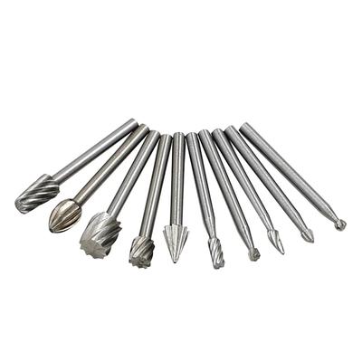 1/8 " (3mm) Schaft Schnellarbeitsstahl Rotationsfeilen Fräser Holzfräsen Rotationsfeile Fräsersatz für DIY Holzarbeiten Schnitzen