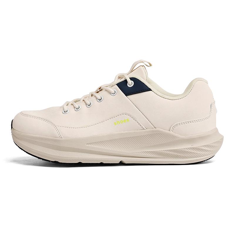 

Men s Thick-Soled Fashionable Sports Shoe Lightweight And Breathable Lace-Up Casual Shoe Comfortable And Anti-Slip Walking Shoes 38 бежевый