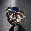 Fashion Shiny Rhinestone Punk Women Finger Ring Statement Jewelry Party Gift