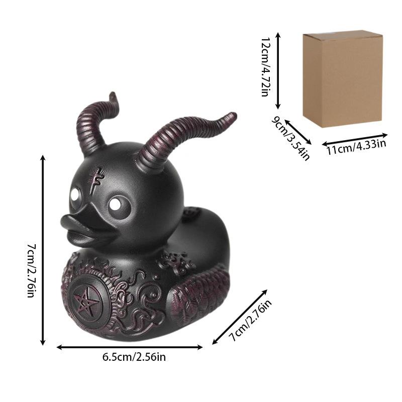 Satan Duck Punk Duck Death Rock Duck Valentina Lady Duck Gothic Girl Statue