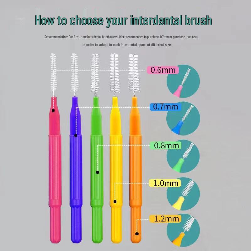 Orthodontic Soft Bristle Interdental Brush for Gap Cleaning and Gum Care