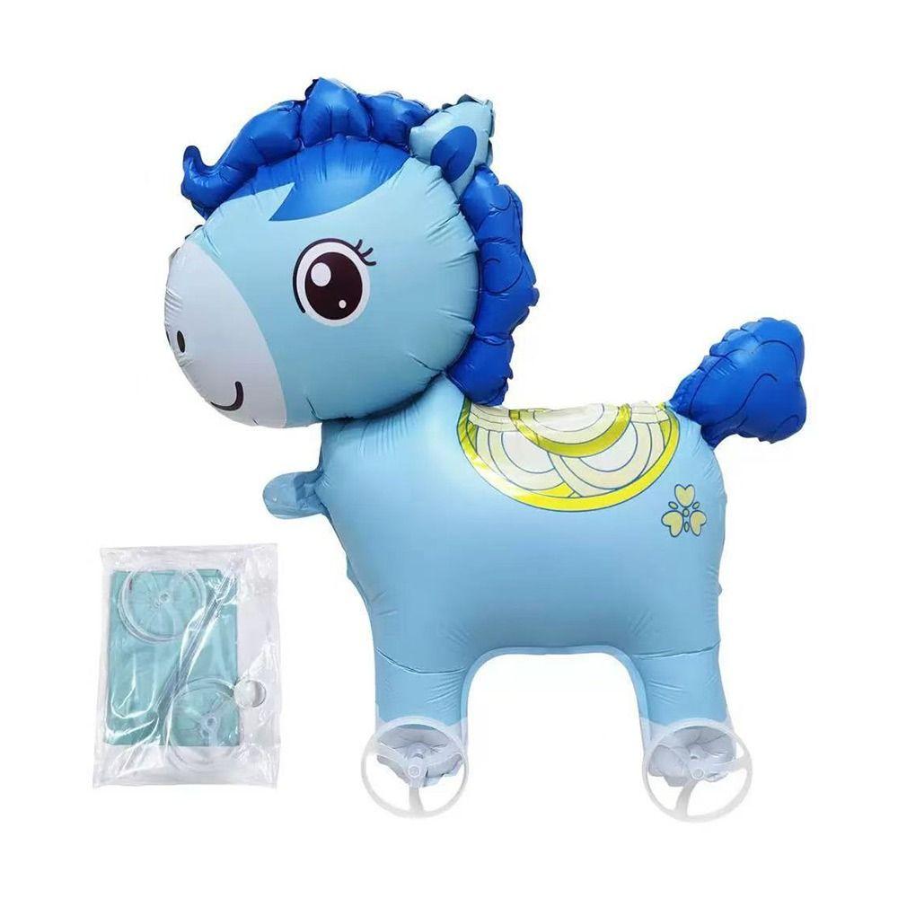 4D Design Walking Balloon Cartoon Animal Rope Pulley Foil Balloon Large Size Aluminum Foil Pulley Balloon Shower