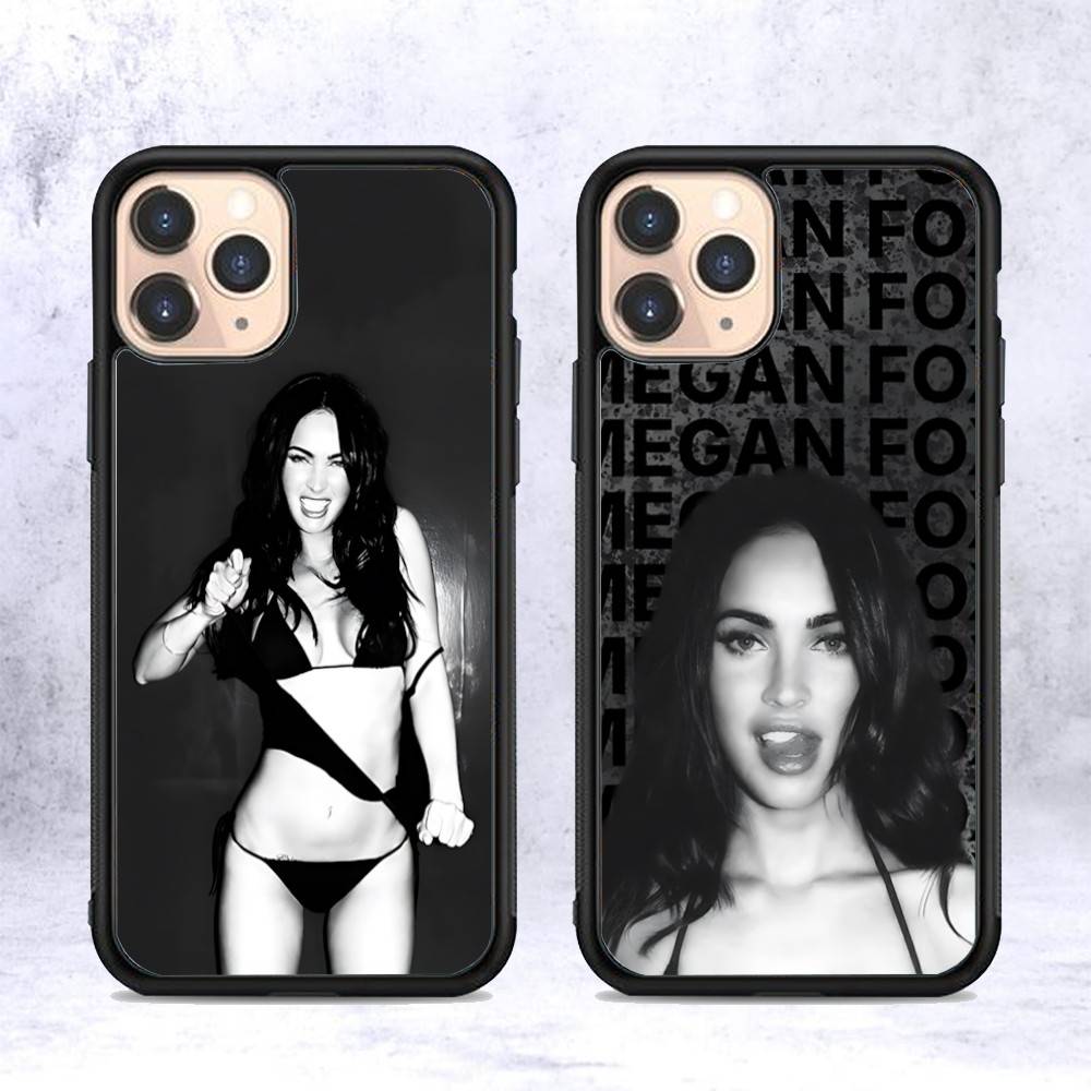 Schauspielerin M-Megan Fox Modell Handyhülle Für IPhone 17 16 15 14 13 Plus 12 11 Pro Max PC+TPU Hüllen Rückseite