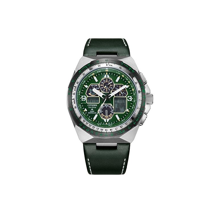 CITIZEN PROMASTER Waterproof Light Powered Quartz Movement Cow Leather Strap Watch 46mm JY8147-01X JY8147-01X